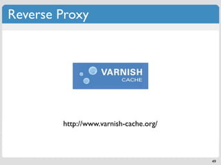 Reverse Proxy




        http://www.varnish-cache.org/



                                        49
 