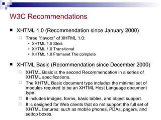 Xhtml | PPT