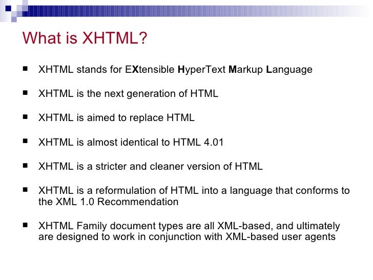 Xhtml