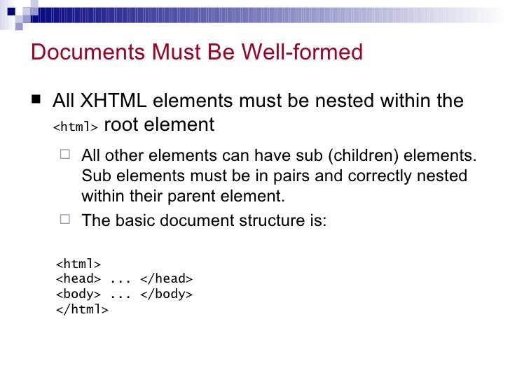Xhtml