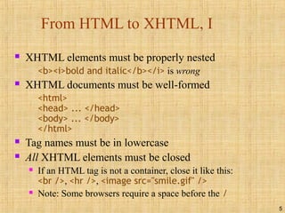 Xhtml | PPT