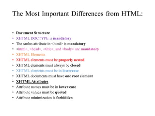Xhtml | PPT