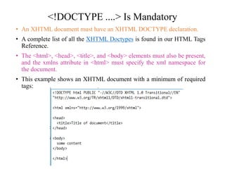 Xhtml | PPTX