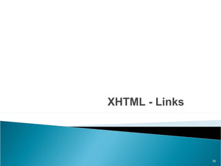 XHTML - Links 