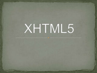 XHTML5 