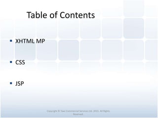 XHTML and CSS | PPT