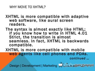 Xhtml validation | PPT | Web Design and HTML | Internet