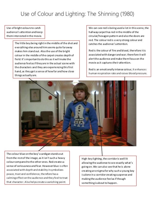 The Shining Colour Analysis