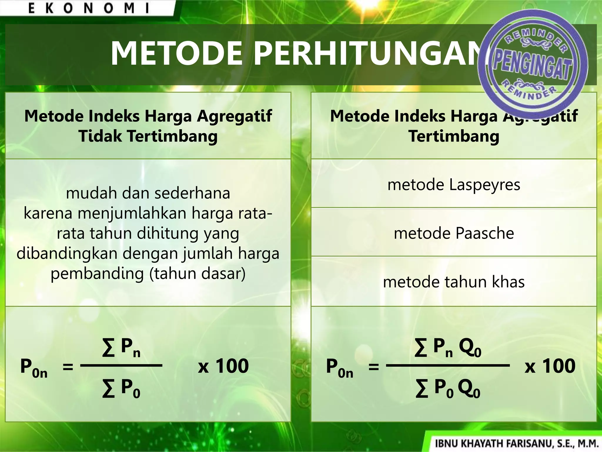 XI - Indeks Harga Inflasi - Hitungan.pptx