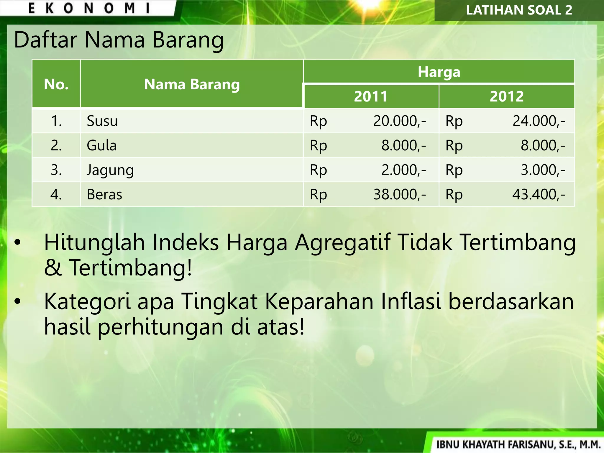 XI - Indeks Harga Inflasi - Hitungan.pptx