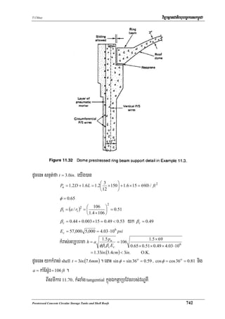 Xi. prestressed concrete circular storage tanks and shell roof | PDF