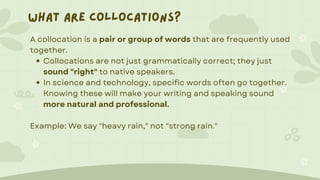 Mastering Collocations, Word Building, and Phrasal Verbs in Science ...