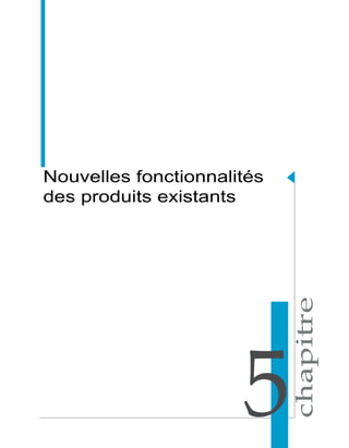 Nouvelles fonctionnalités
des produits existants




                      5
 