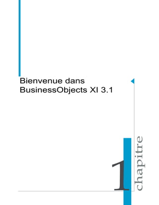 Bienvenue dans
BusinessObjects XI 3.1




                     1
 