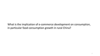 Does e-commerce Increase Food Consumption in Rural Areas? Evidence from China