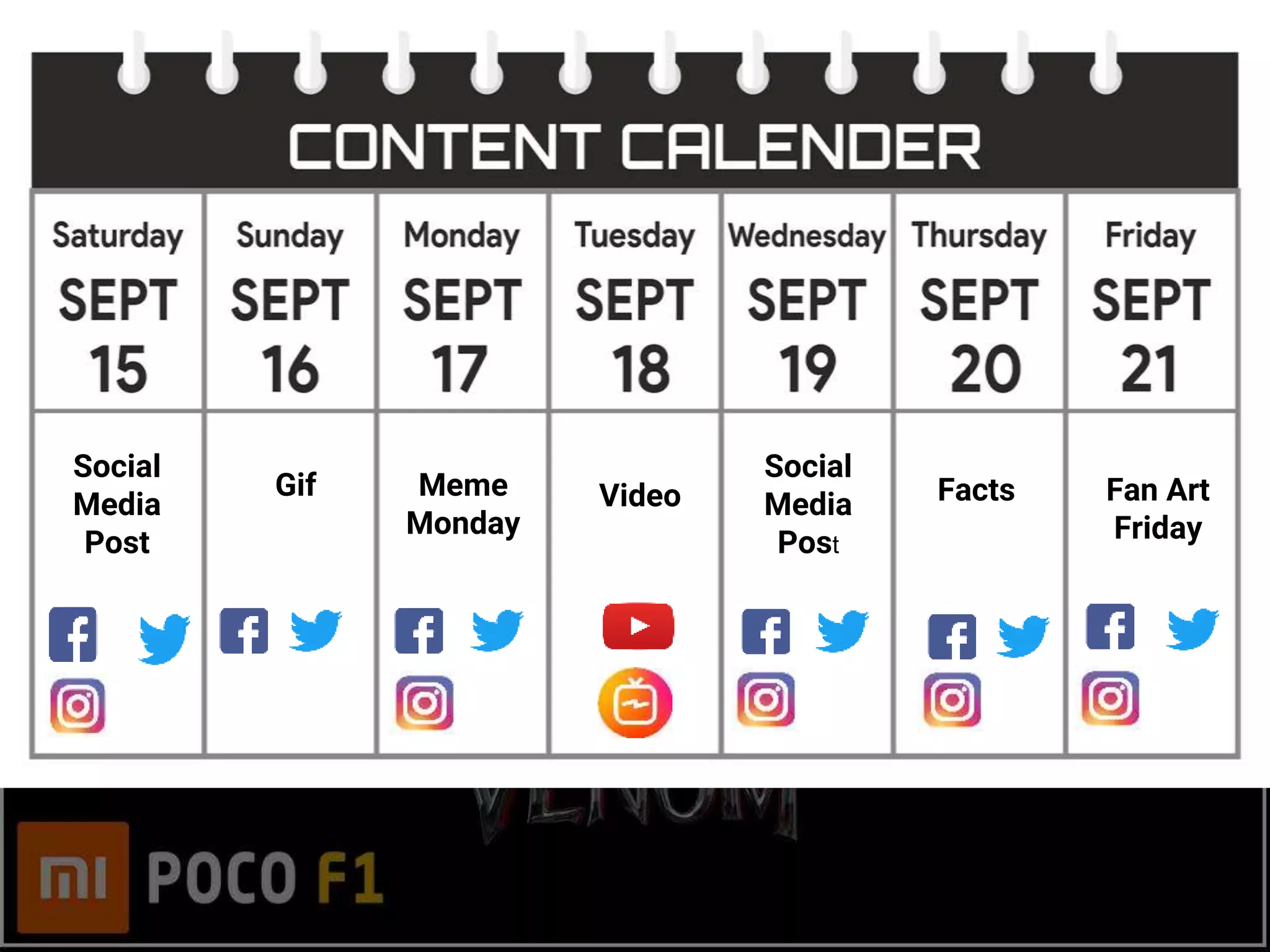 Social
Media
Post
Gif Meme
Monday
Video
Social
Media
Post
Fan Art
Friday
Facts
 