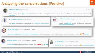 Analyzing the conversations (Positive)
ranjeetpassi@gmail.com ranjeetpassi
 