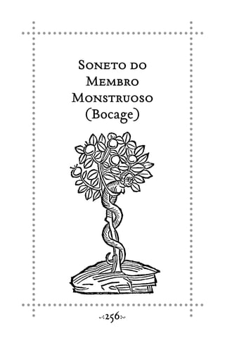 Soneto do
Membro
Monstruoso
(Bocage)
256
 