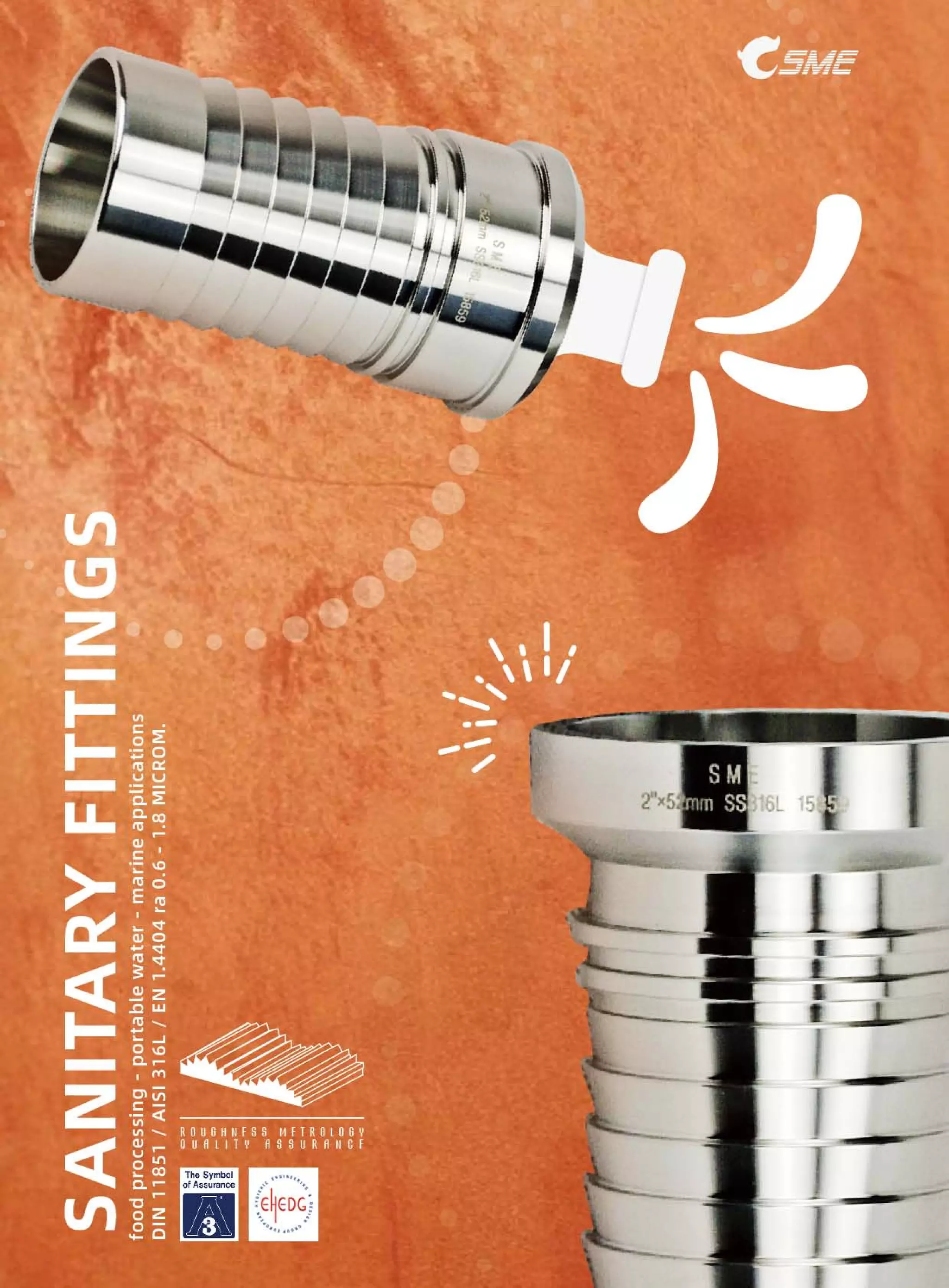 SME TriClover Triclamp Couplings Sanitary Hygienic Fittings Food