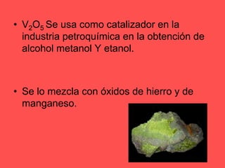 Es usado para fabricar semiconductores.Unidades de óxido de fósforo en el sólido.Son sólidos blandos ya que hay unidades discretasPO2P2O5Los óxidos de arsénico tienen igual estructura.