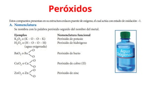 oxidos quimicos basicos y acidos nomenclatura | PPTX