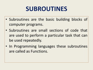 XII Computer Science- Chapter 1-Function | PPTX