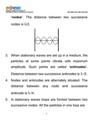 JEE Main 2014 Physics Syllabus - Stationary Waves | DOCX