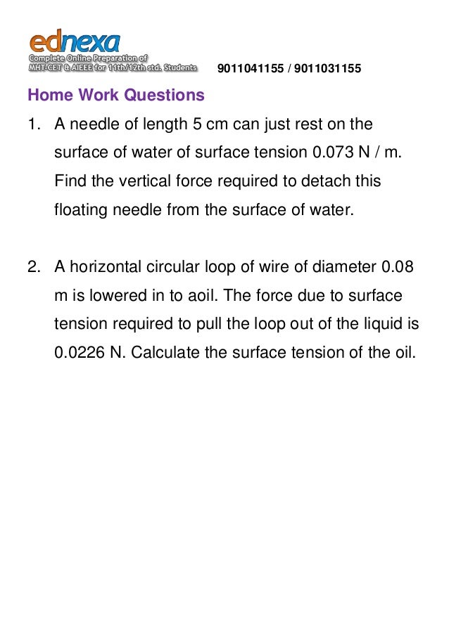 Understanding Surface Tension Part 1 - 12th Physics