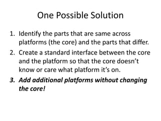 Proof of Concept: Snow vs. Man 
• Very early prototype built with 
MHFramework game engine which 
implements this design. 
• Play it on my laptop, tablet, or phone. 
• Objective: Prevent the evil snowmen 
from extinguishing your campfire. 
• How to Play: Click (tap) on open spaces 
to place defensive turrets. 
 