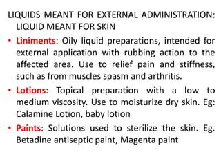 monophasic liquid dosage forms | PPTX