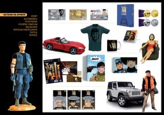 Sport 
Automobile 
Téléphonie 
Hygiène /parfum 
Bagagerie 
Boisson énergisante 
Textile 
Voyage 
secteurs en affinité 
 