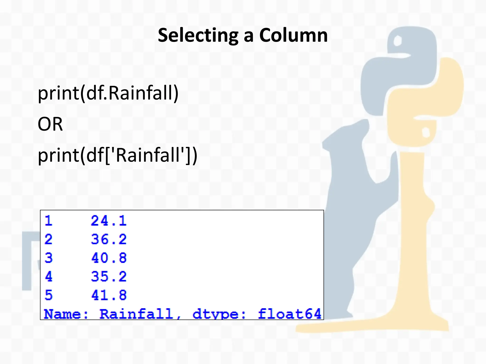 XII IP Ch 2 Python Pandas - II DataFrame.pdf