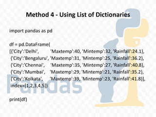 XII IP Ch 2 Python Pandas - II DataFrame.pdf