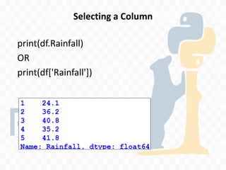 XII IP Ch 2 Python Pandas - II DataFrame.pdf