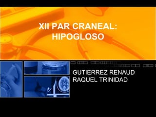 XII PAR CRANEAL:HIPOGLOSO GUTIERREZ RENAUD RAQUEL TRINIDAD 