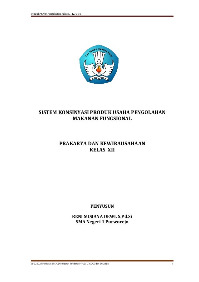Xii Pkwu Pengolahan Kd 3 10 Final Xii Pkwu Pengolahan Kd 3 10 Final