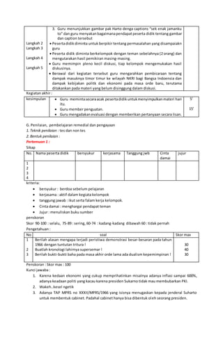 RPP sejarah Indonesia Klas XII