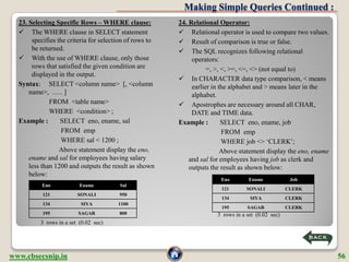 CBSE XII Database Concepts And MySQL Presentation | PDF
