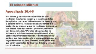 XI La Segunda venida de Cristo y el reino Milenial.pptx
