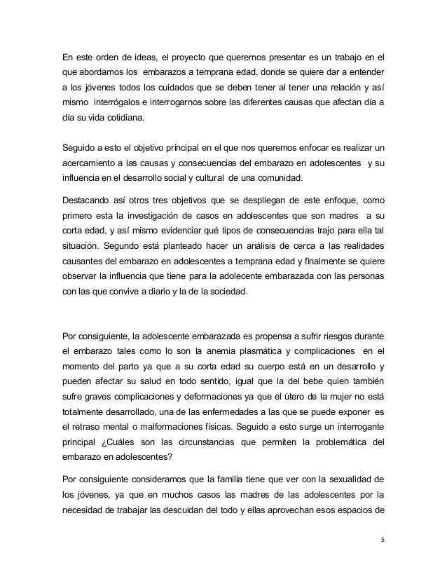Embarazo En Adolescentes Decisión Propia O Carencia De