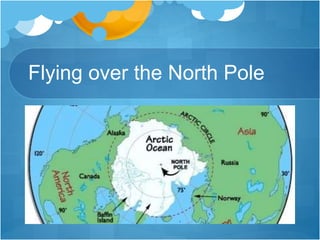 Flying over the North Pole
 