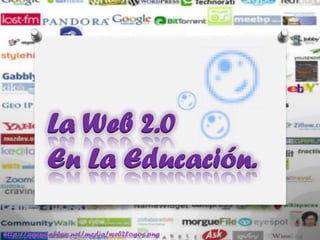 La Web 2.0
           En La Educación.

http://agenciablog.net/media/web2logos.png
 