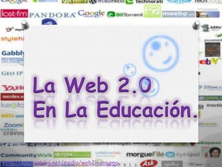 La Web 2.0
           En La Educación.

http://agenciablog.net/media/web2logos.png
 