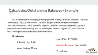 Niceties Examples Introduction To Interest Rates And Mortgage Mathematical Calculations ...