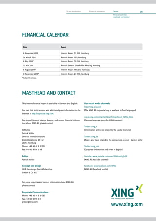 XING AG interim report Q3/2013