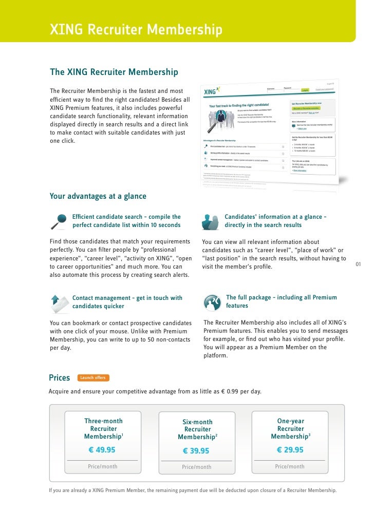 Xing Recruiter Account Brochure 10