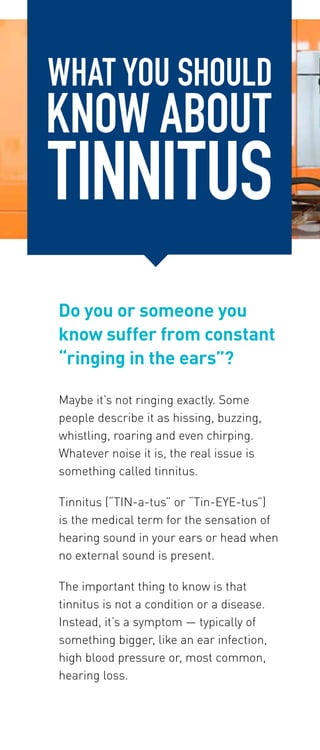 The 4 Different Types of Tinnitus - Audiology and Hearing Aid Center