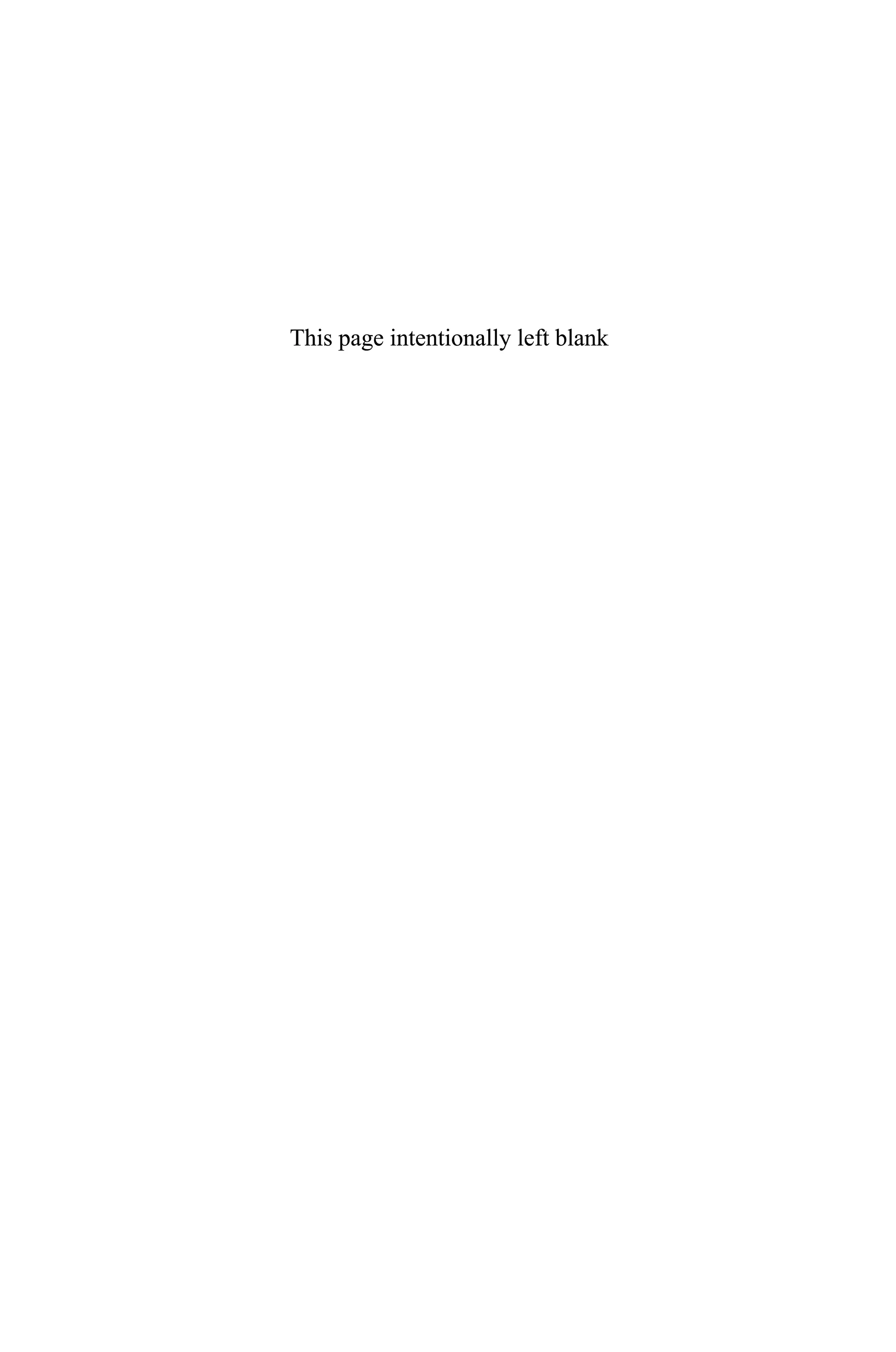 This page intentionally left blankThis page intentionally left blank
 