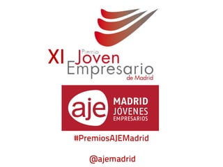XI Premios joven empresario AJE Madrid