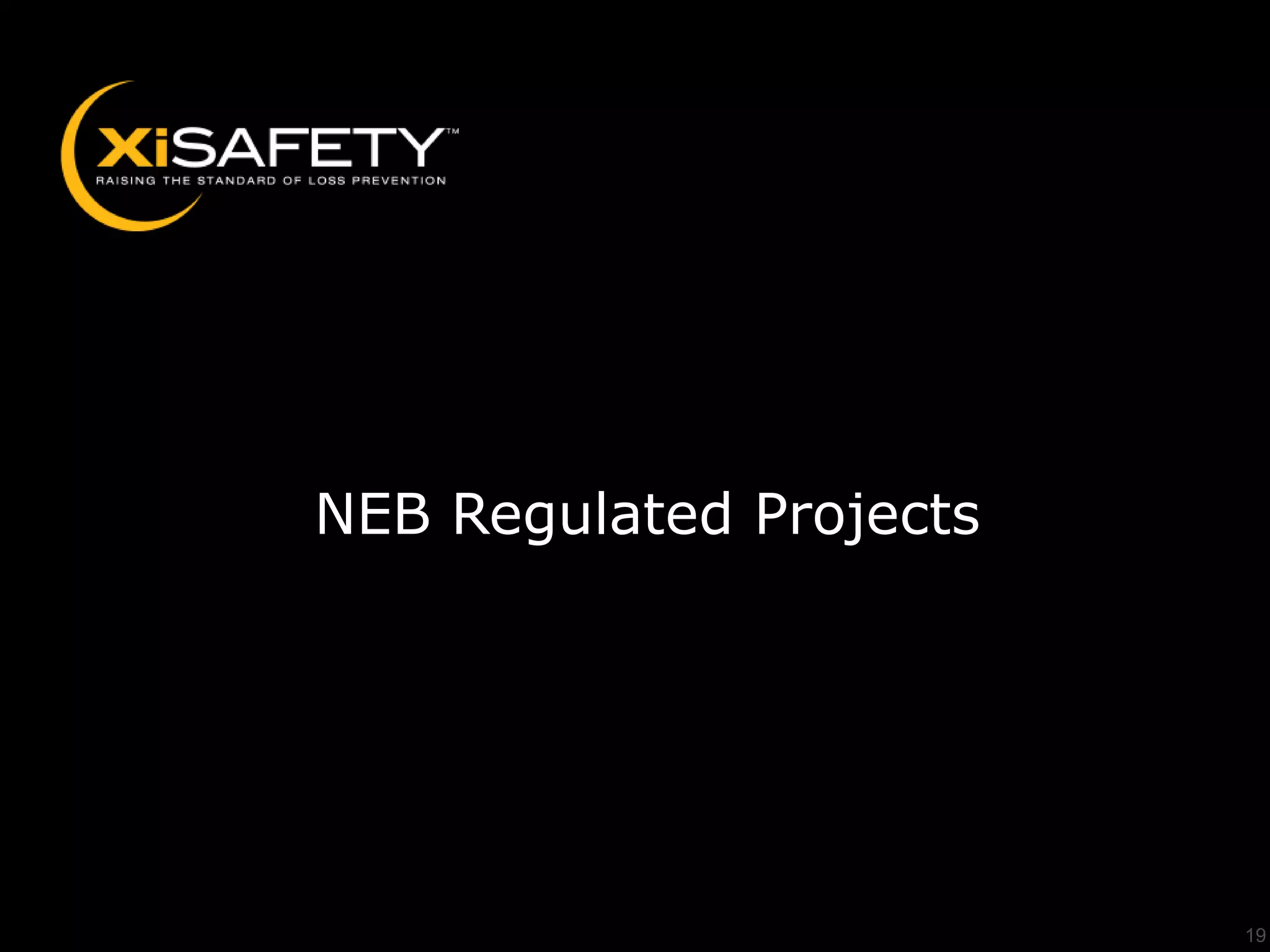 NEB Regulated Projects




                         19
 
